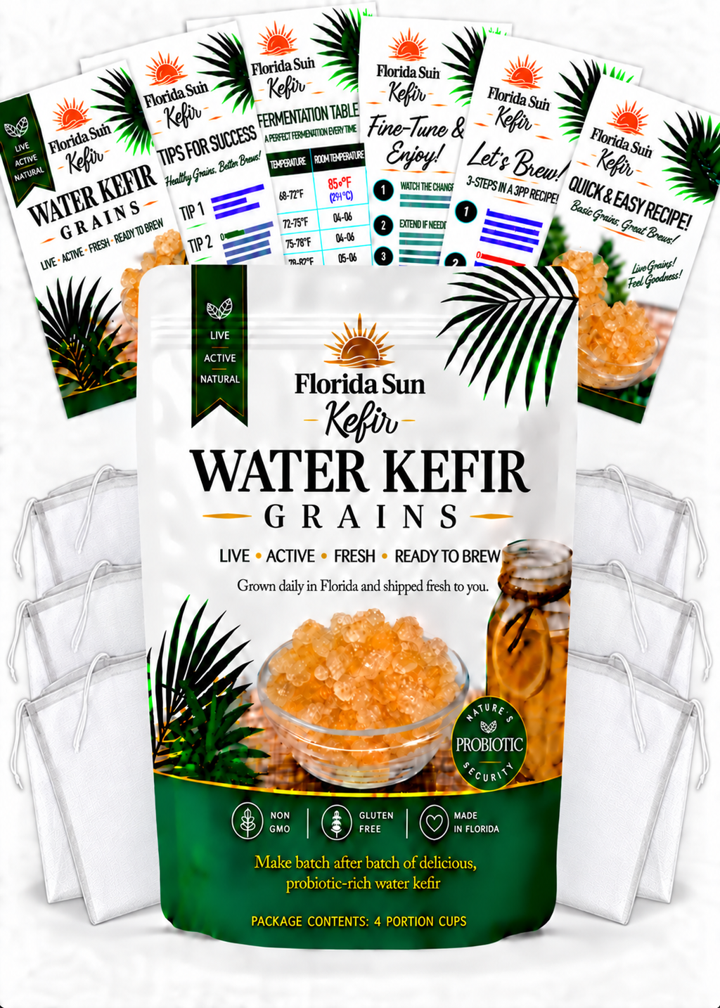 Florida Sun Kefir – Live Active Water Kefir Grains