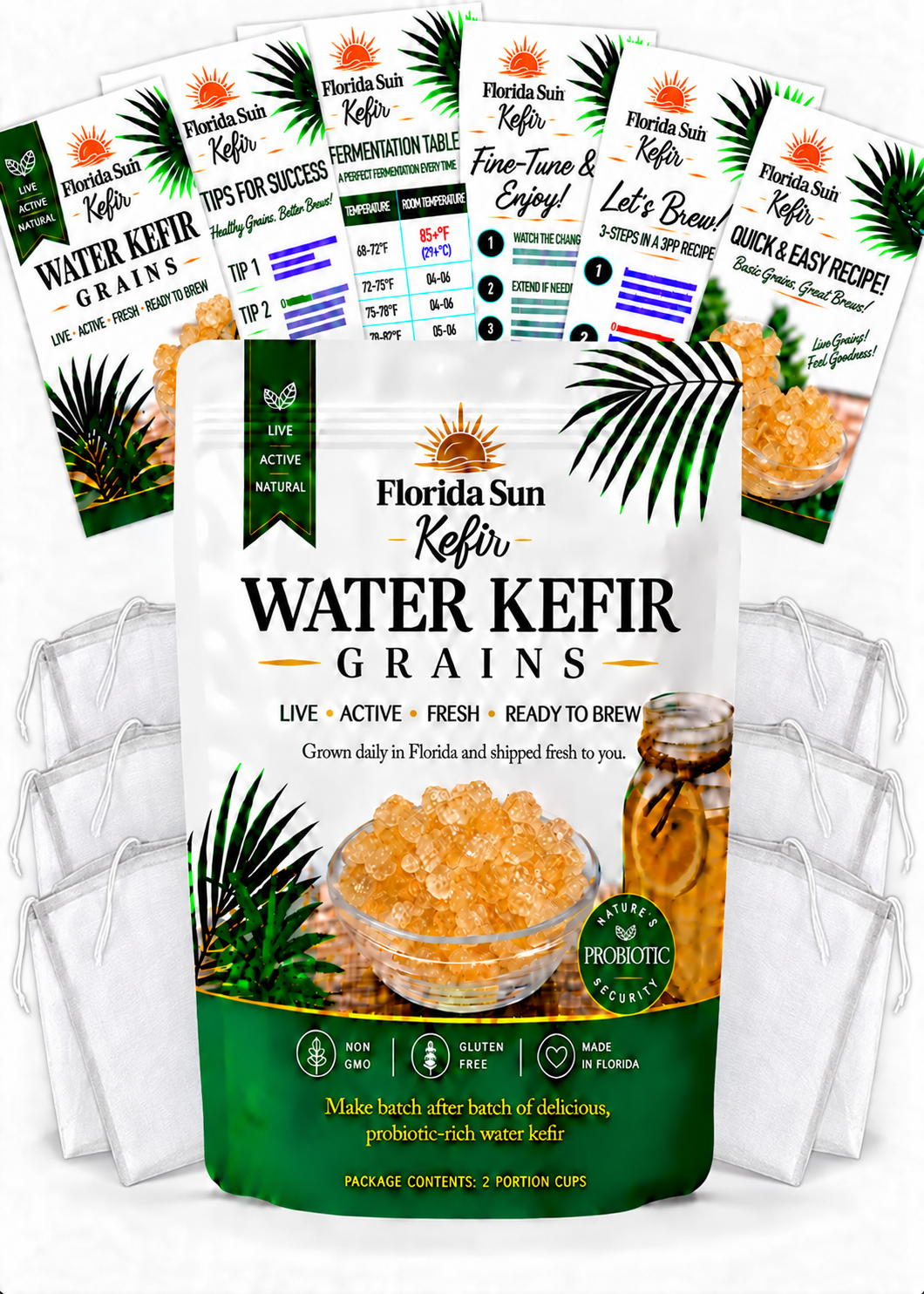 Florida Sun Kefir – Live Active Water Kefir Grains