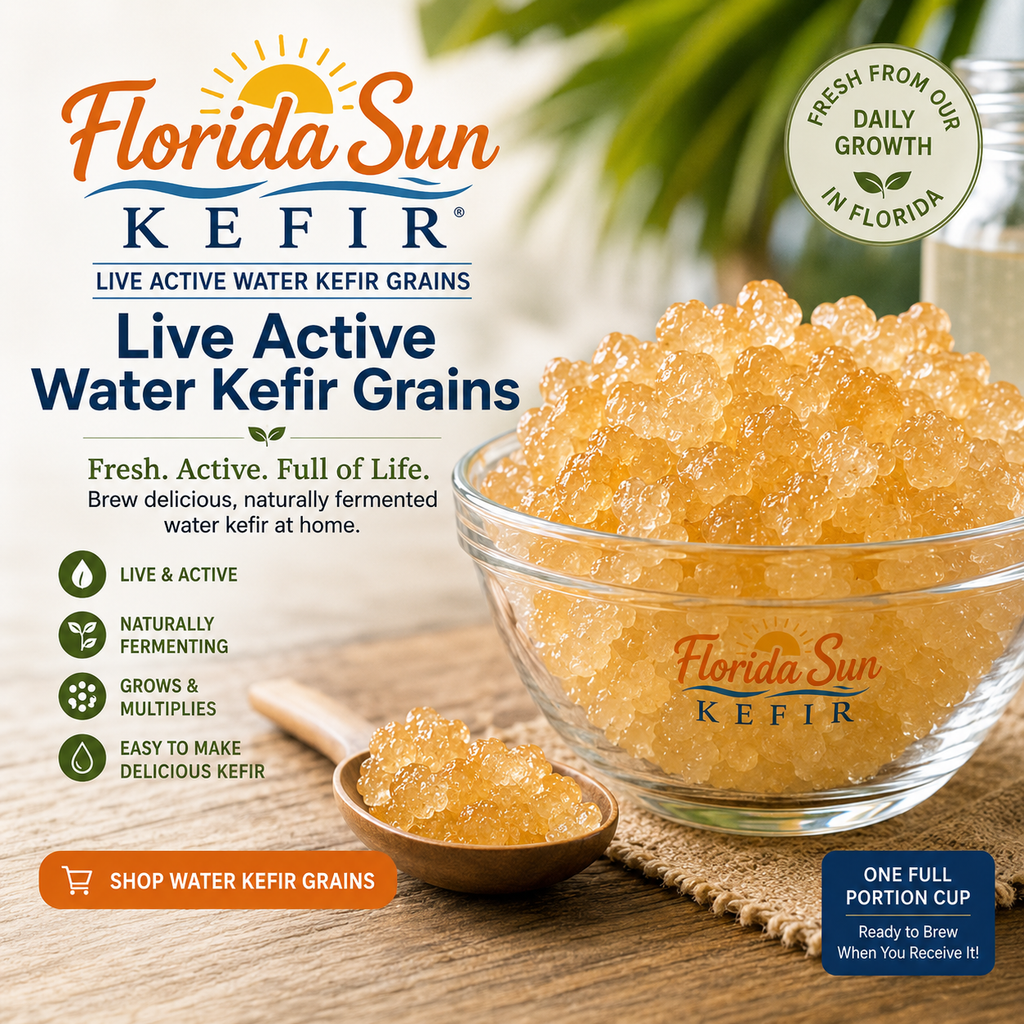 Florida Sun Kefir – Live Active Water Kefir Grains